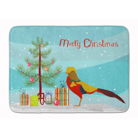 Carolines Treasures Golden or Chinese Pheasant Christmas Machine Washable Memory Foam Mat BB9295RUG